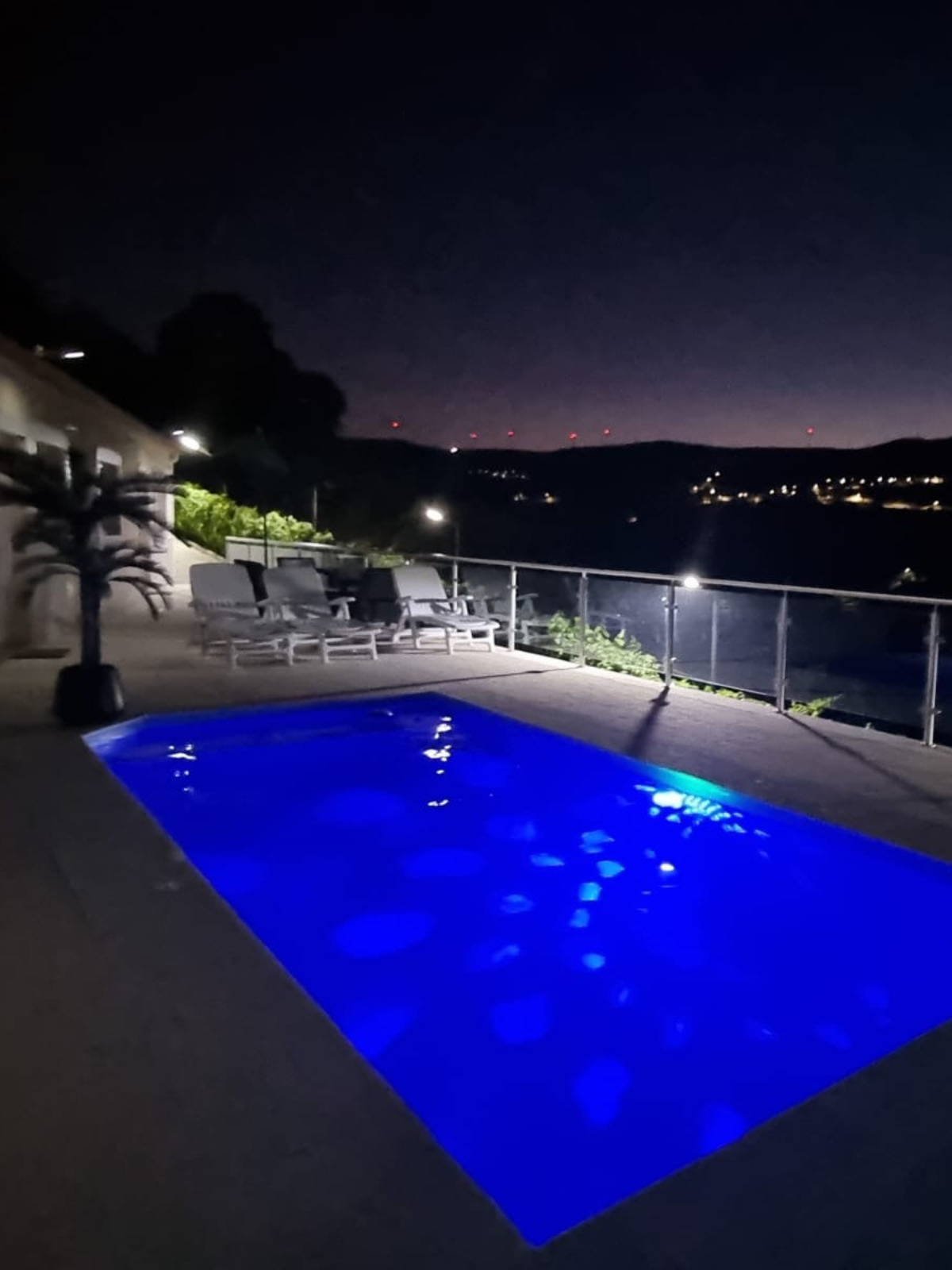 Pool at night